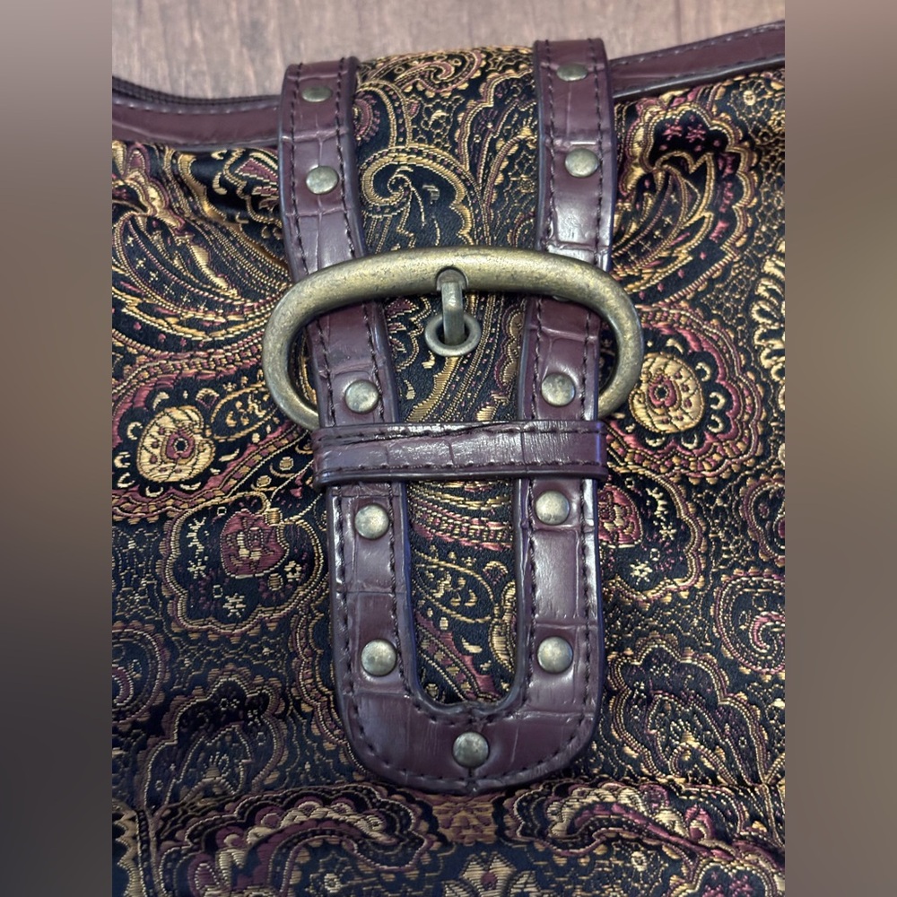 Coldwater Creek Regal Boho Paisley Tapestry Bag - Picture 2 of 16